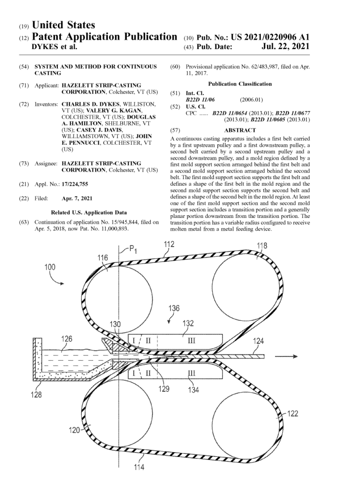 hazelet patent