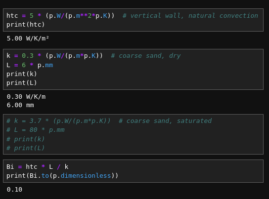 python units analysis